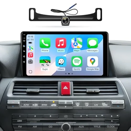 AINAVIGO 10.2" Android Head Unit for Honda Accord (2008-2013), Wireless CarPlay & Android Auto, GPS, Backup Camera