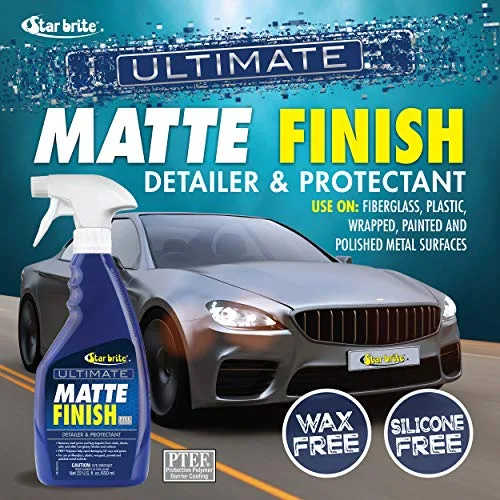 Before and after matte finish comparison