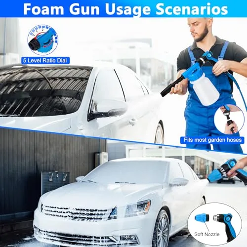 Foam gun close-up
