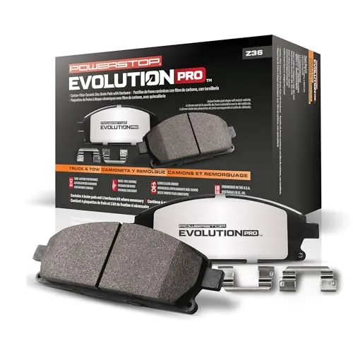 PowerStop Z36-1602 Truck & Tow Carbon-Fiber Ceramic Rear Brake Pads