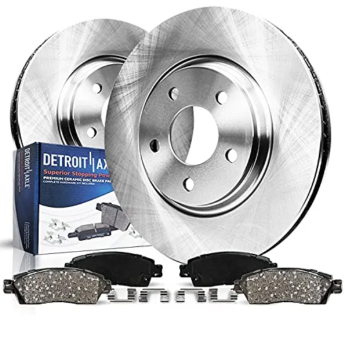 Detroit Axle Front Brake Rotor & Ceramic Pad Kit for Toyota Camry, Sienna, Avalon & Lexus ES300