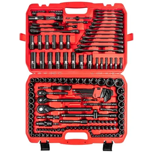 Close-up of the socket assortment
