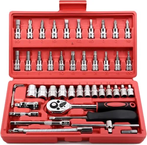 Close-up of the bit assortment