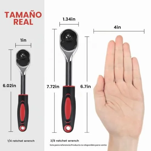 Set shown next to a hand for scale