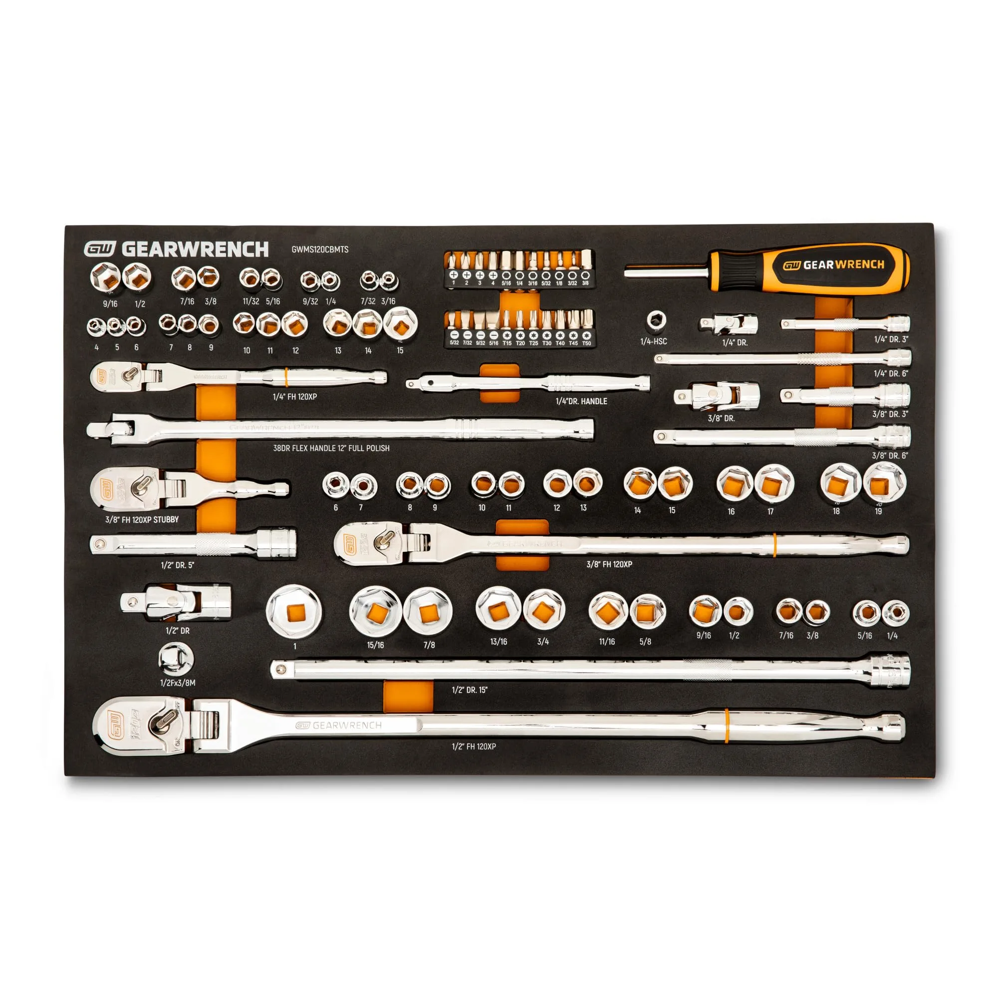 GEARWRENCH 120XP 89-Piece Mechanics Tool Set