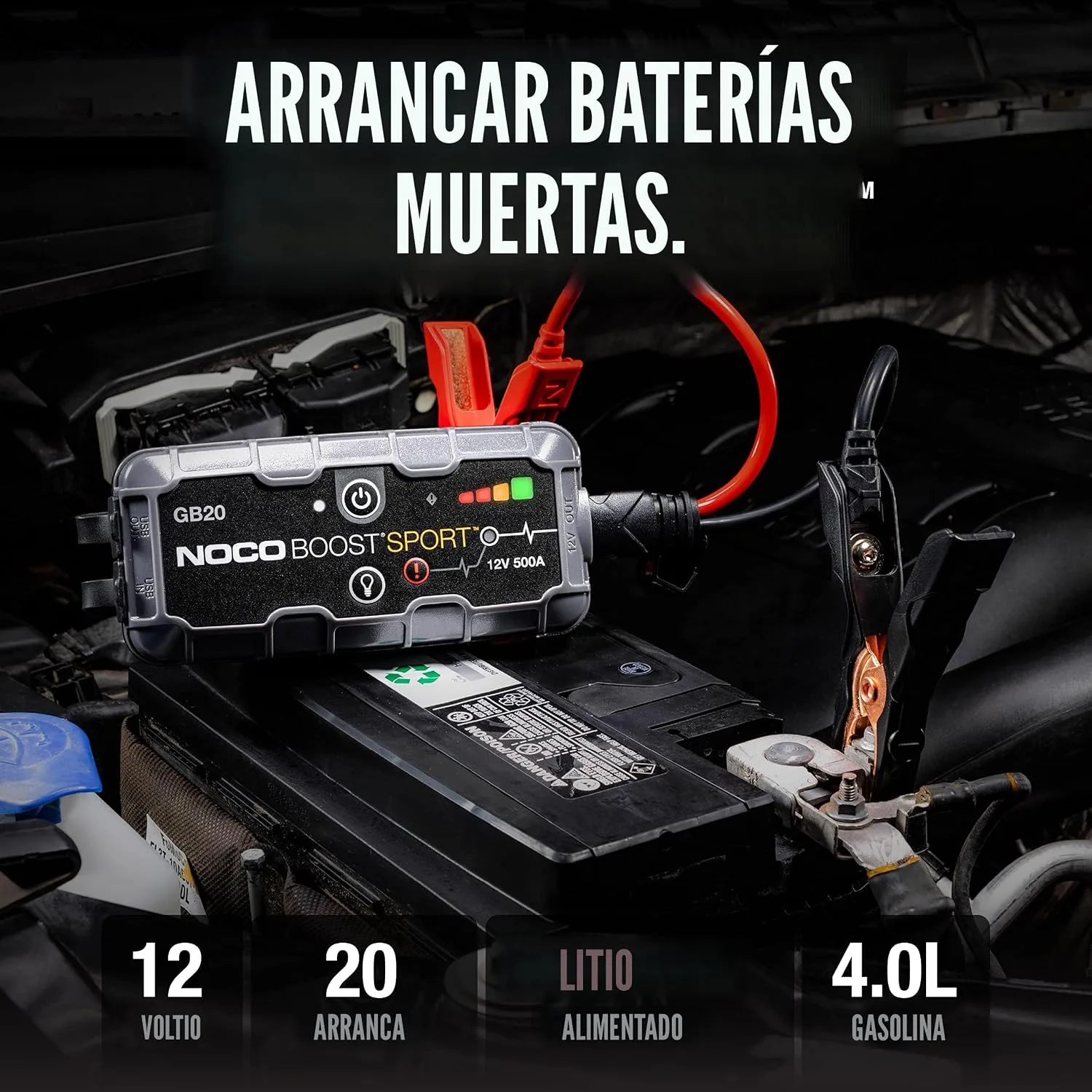 GB20 held in hand showing its compact 2.4-pound form factor