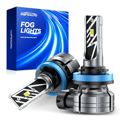 Marsauto MF1A H11/H16/H8 LED Fog Light Bulbs, 14000LM, Pack of 2