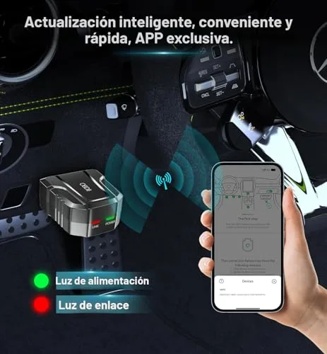 Dongle plugged into OBD2 port