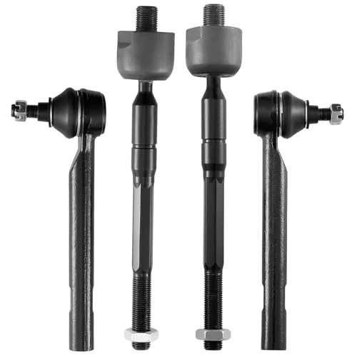 BDFHYK 4-Piece Inner & Outer Tie Rod End Set for Honda Odyssey (2005-2010)