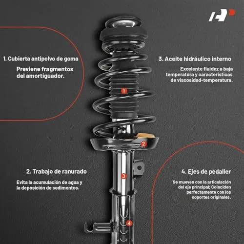 Rear strut close-up