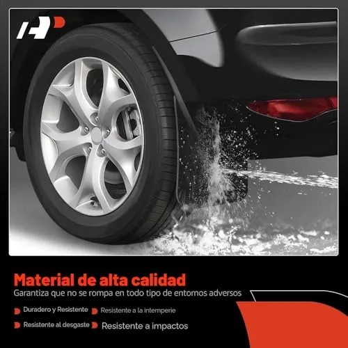 Splash guard mounted behind a wheel
