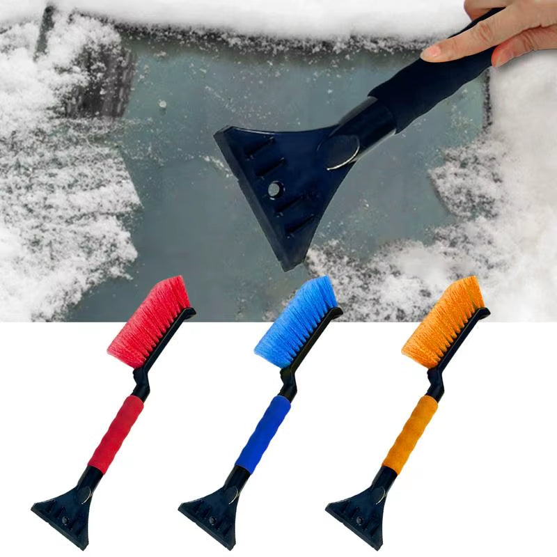 Cepillo Quitanieve 2 en 1 con Rascador de Hielo – Mango Ergonómico de Espuma