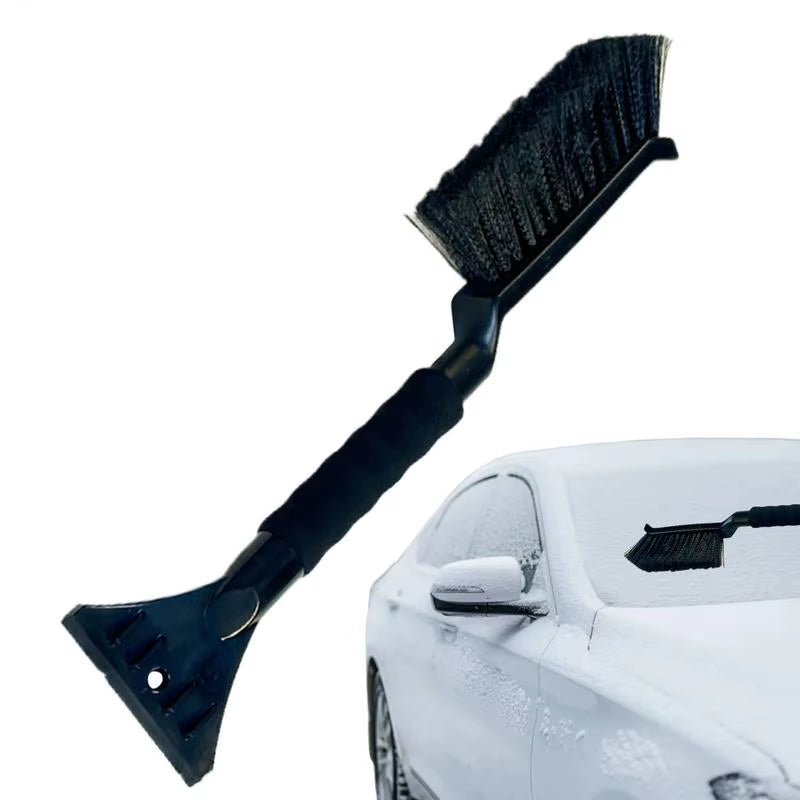 Cepillo Quitanieve 2 en 1 con Rascador de Hielo – Mango Ergonómico de Espuma