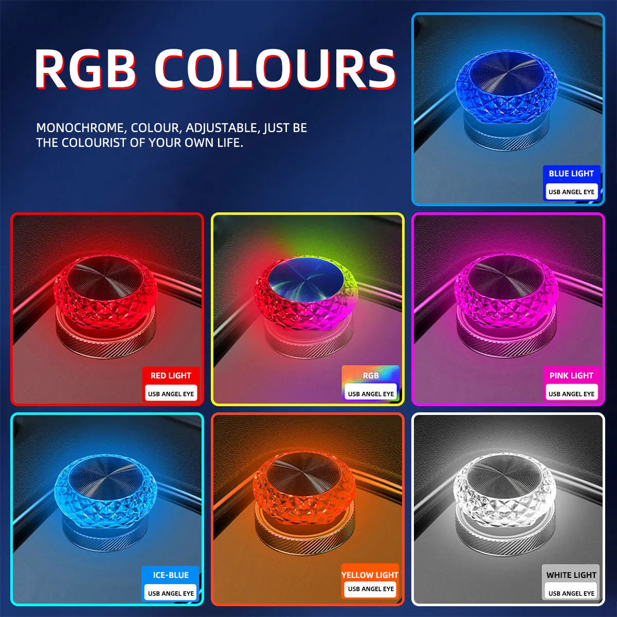 Mini USB LED Car Light Portable Plug Play Ambient Light Auto Interior Environment Lamp Decorative Atmosphere Light PC Light