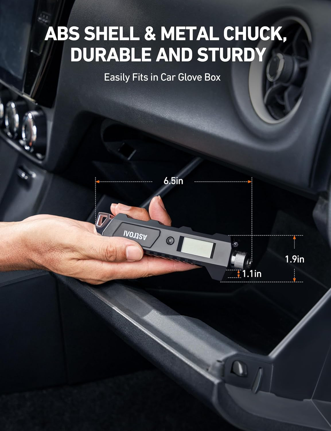 Heavy Duty Digital Tire Pressure Gauge, 230 PSI for Car Bicycle